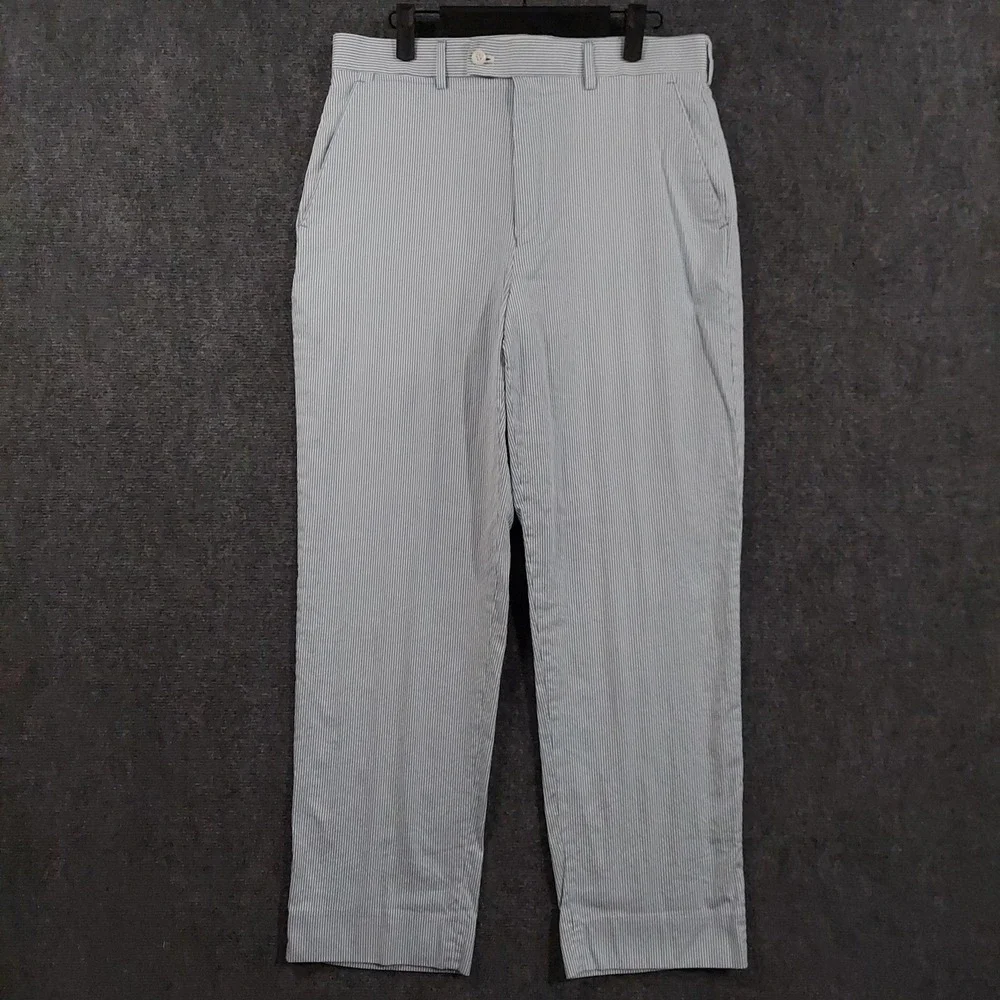 Vintage Louis Raphael Seersucker Pants Mens 34x30 (Fits 34x29) Summer Boating